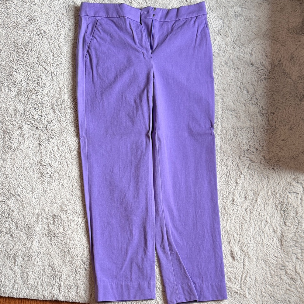 J. Crew Lavender Cropped Dress Pants